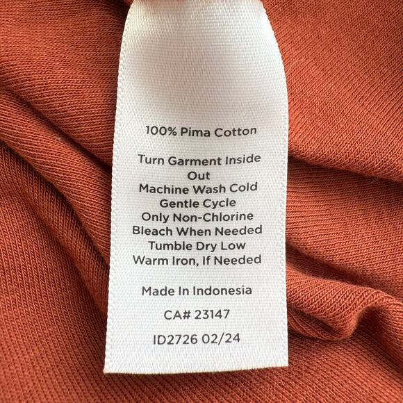 Lot of 2 The Talbots Tee Size L Long Sleeve Shirts Brown and Leopard Print - Picture 7 of 13